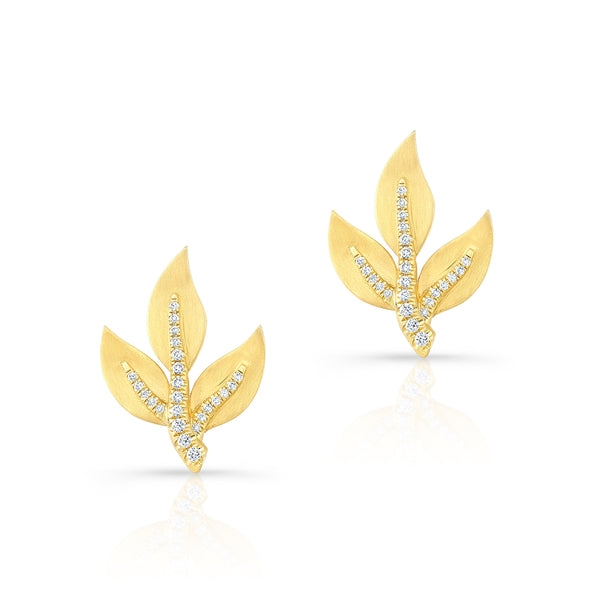 Palm Beach Leaf Studs