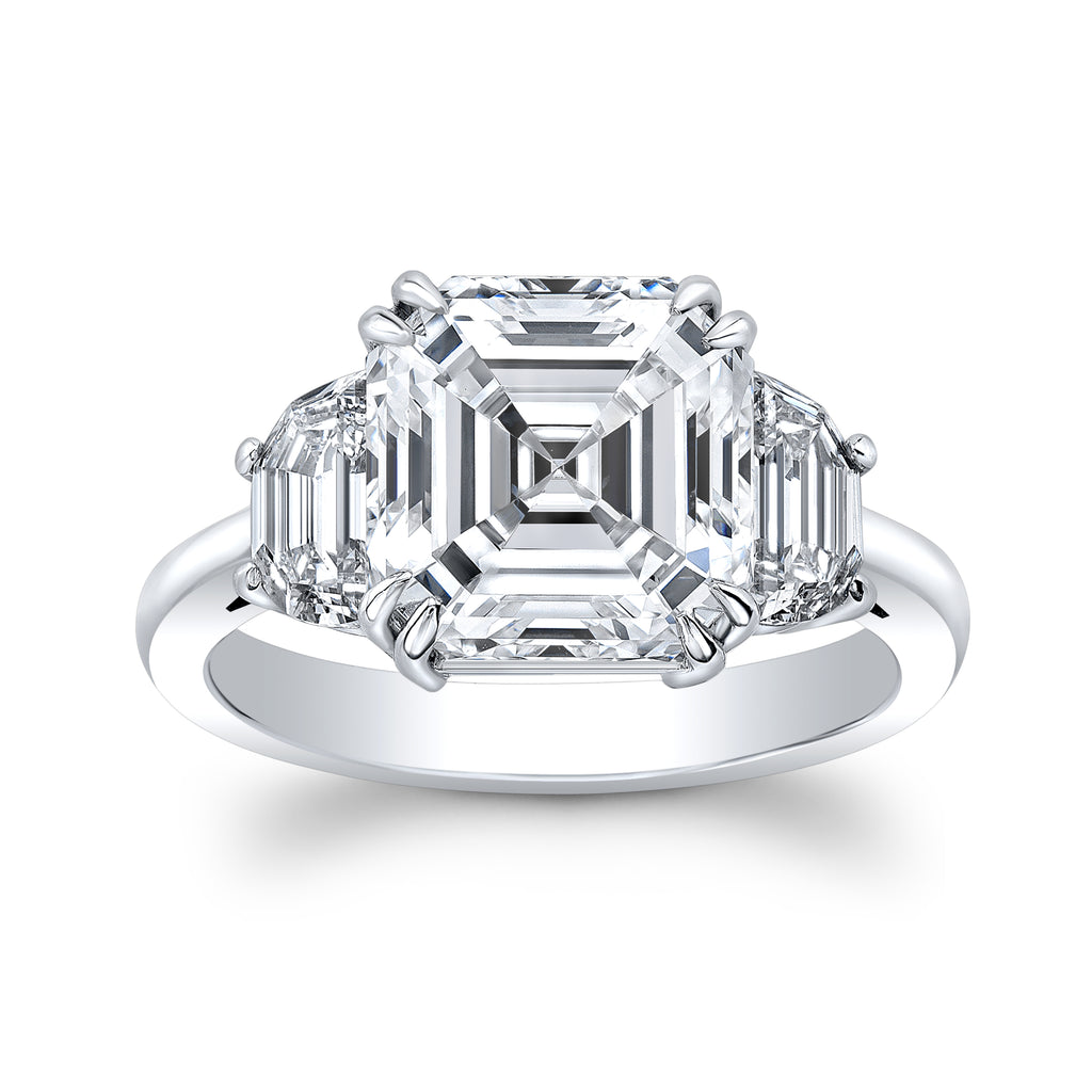 5.5 carat Asscher Cut Ring