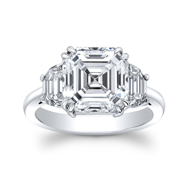 5.5 carat Asscher Cut Ring