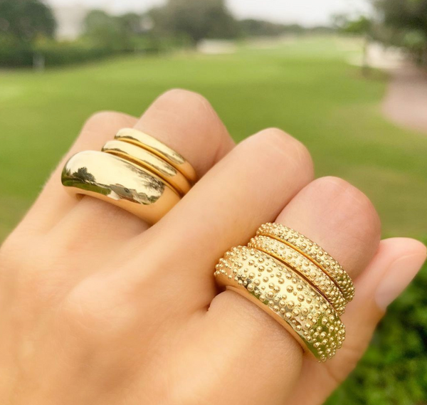 Featuring our Stingray Lassell Ring, and our Lassell Ring in both petite and medium sizes