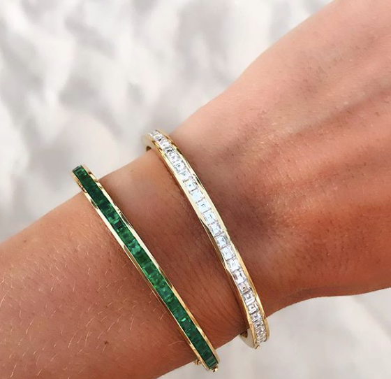 Emerald Infinity Bracelet