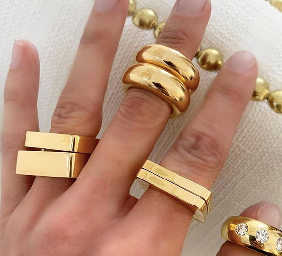Medium Square Lassell Ring