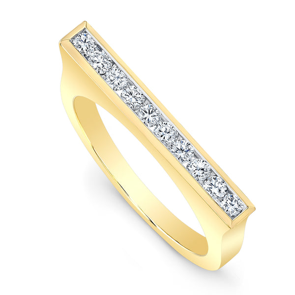 Round Diamond Skinni Ring