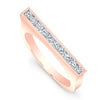 Round Diamond Skinni Ring