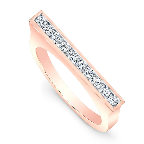 Round Diamond Skinni Ring