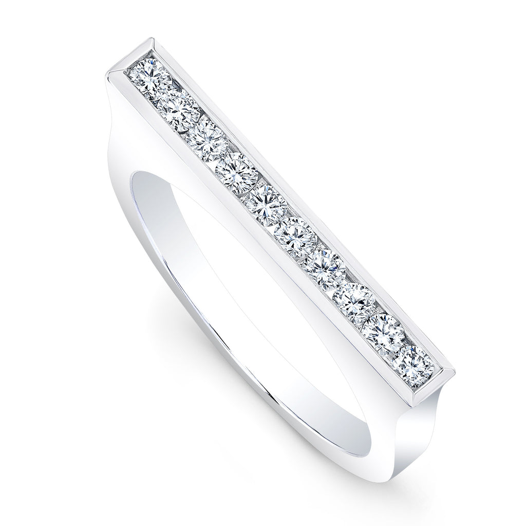 Round Diamond Skinni Ring