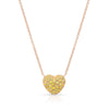 Yellow Sapphire Full Heart Necklace