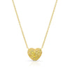 Yellow Sapphire Full Heart Necklace