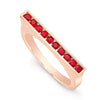 Round Ruby Skinni Ring