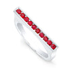 Round Ruby Skinni Ring