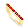 Round Ruby Skinni Ring