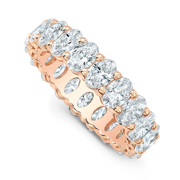 Oval Diamond Eternity Band