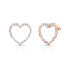 Diamond Heart Shape Earrings