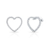 Diamond Heart Shape Earrings