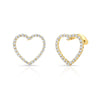 Diamond Heart Shape Earrings