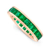 Square Emerald Eternity Ring