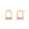 Diamond Stirrup Earrings