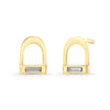 Diamond Stirrup Earrings
