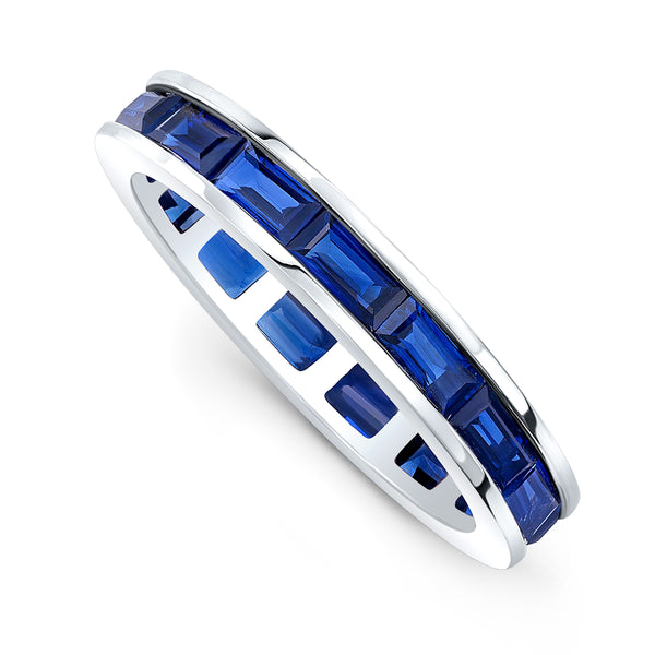 Sapphire Baguette Channel Set Ring