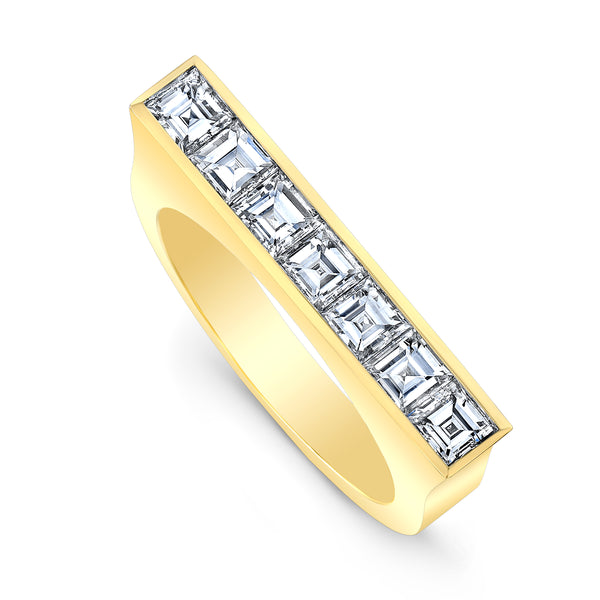 Square-Cut Diamond Skinni Ring