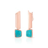 Turquoise Column Earrings