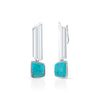 Turquoise Column Earrings