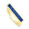 Square-Cut Sapphire Skinni Ring