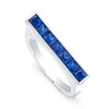 Square-Cut Sapphire Skinni Ring