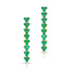 Emerald Trilogy Drop Earrings