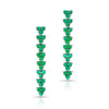 Emerald Trilogy Drop Earrings