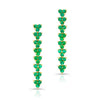Emerald Trilogy Drop Earrings