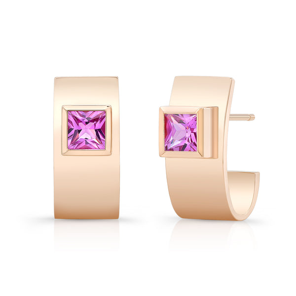 Pink Sapphire Forever Earrings