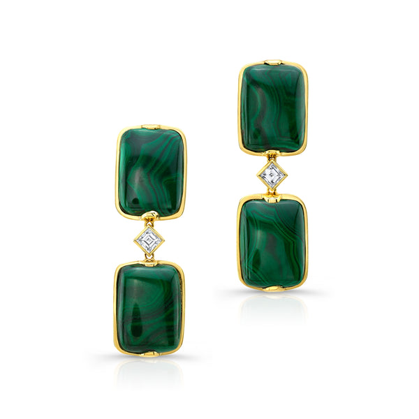 Alexandra Jules Malachite Drop Earring