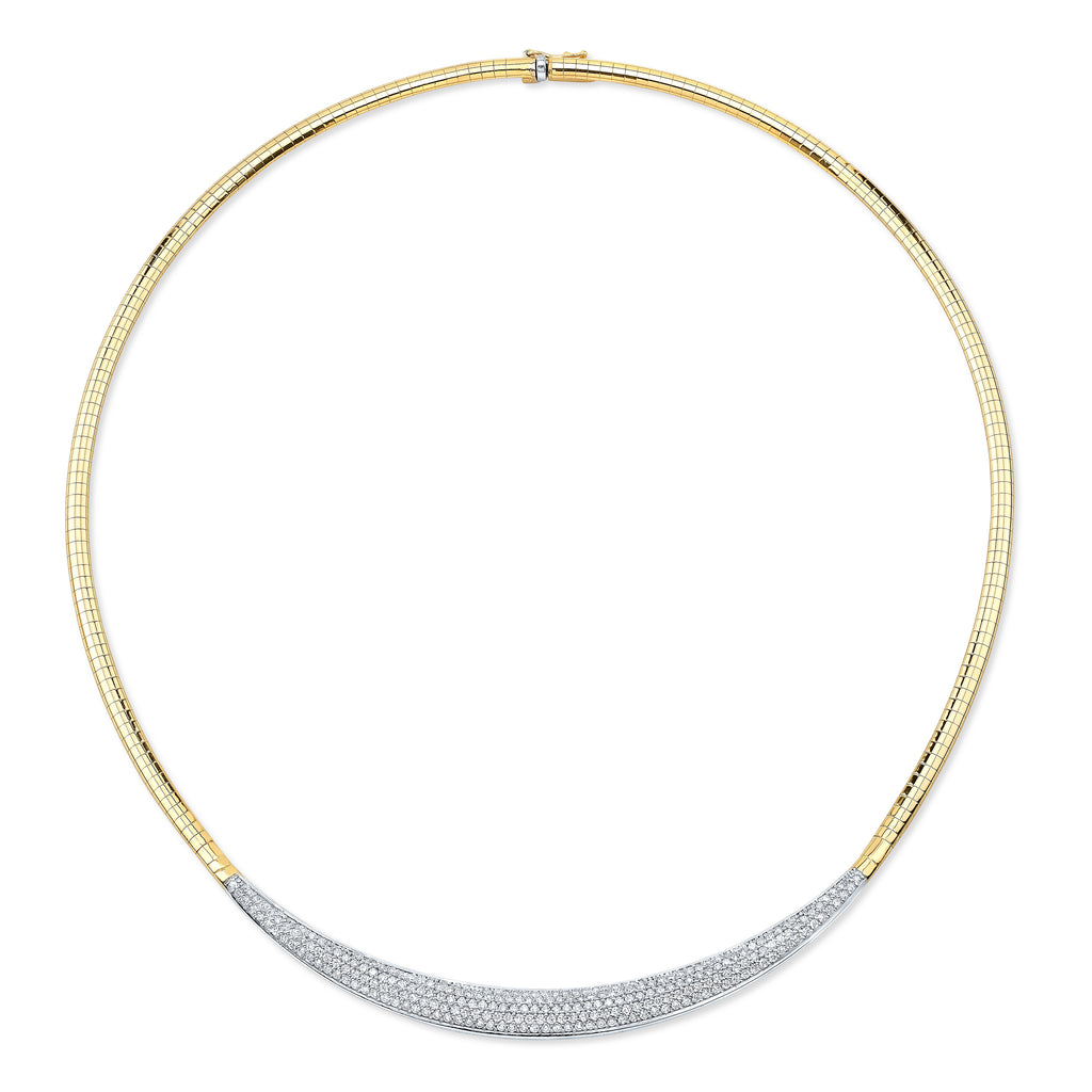 Alexandra Jules Diamond Omega Necklace