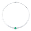 Emerald Omega Necklace