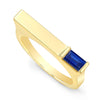 Sapphire Matchstick Ring