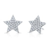 Large Diamond Star Earrings