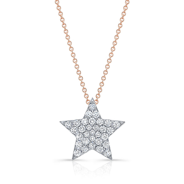 Medium Diamond Star Necklace
