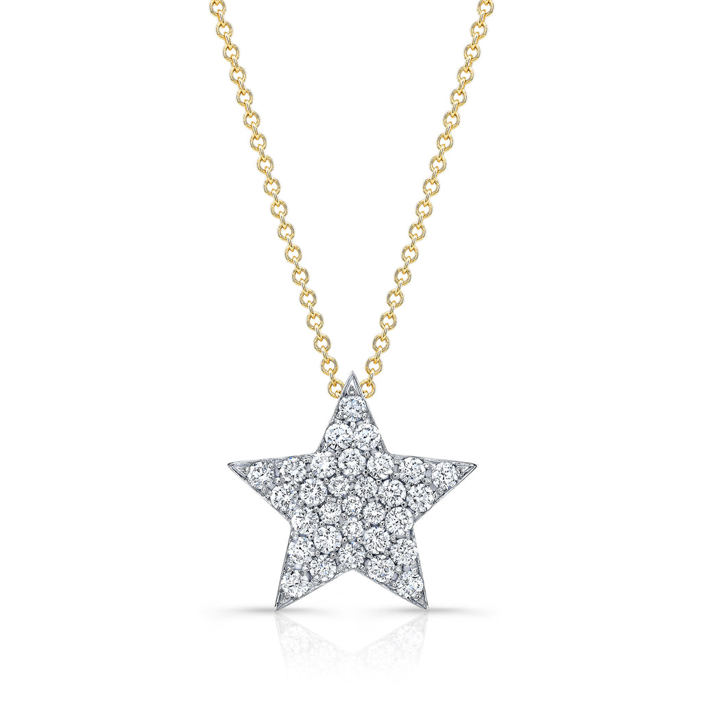 Medium Diamond Star Necklace