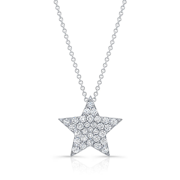 Medium Diamond Star Necklace