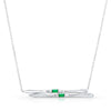 Emerald Ski Necklace