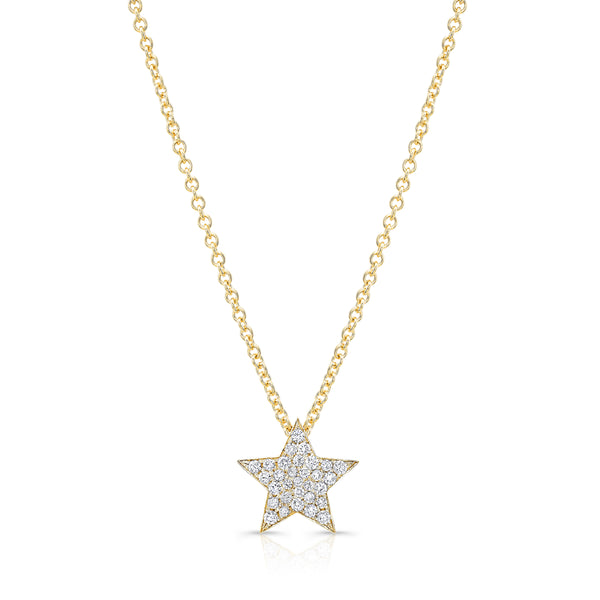 Medium Diamond Star Necklace