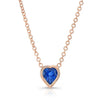 Sapphire Heart Necklace