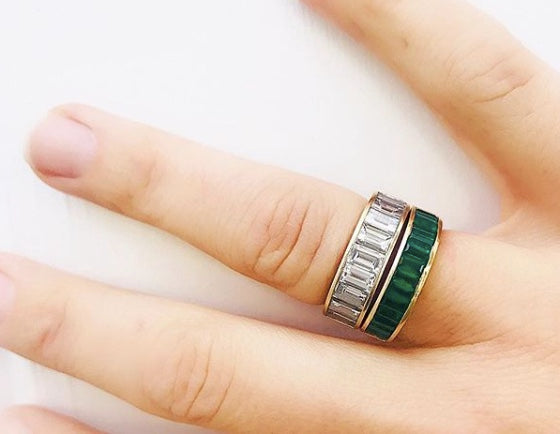 Medium Classic Emerald Baguette Band