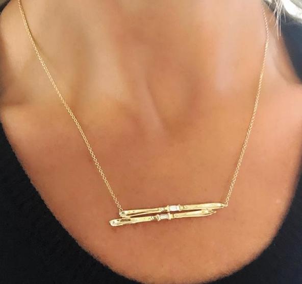 Diamond Ski Necklace