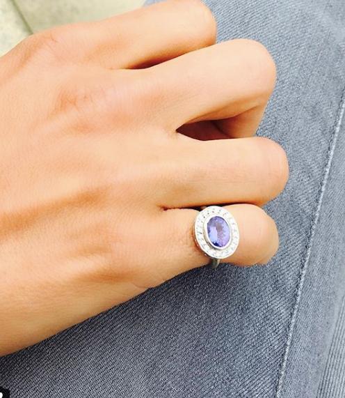 Tanzanite & Diamond Pinky Ring