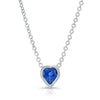 Sapphire Heart Necklace