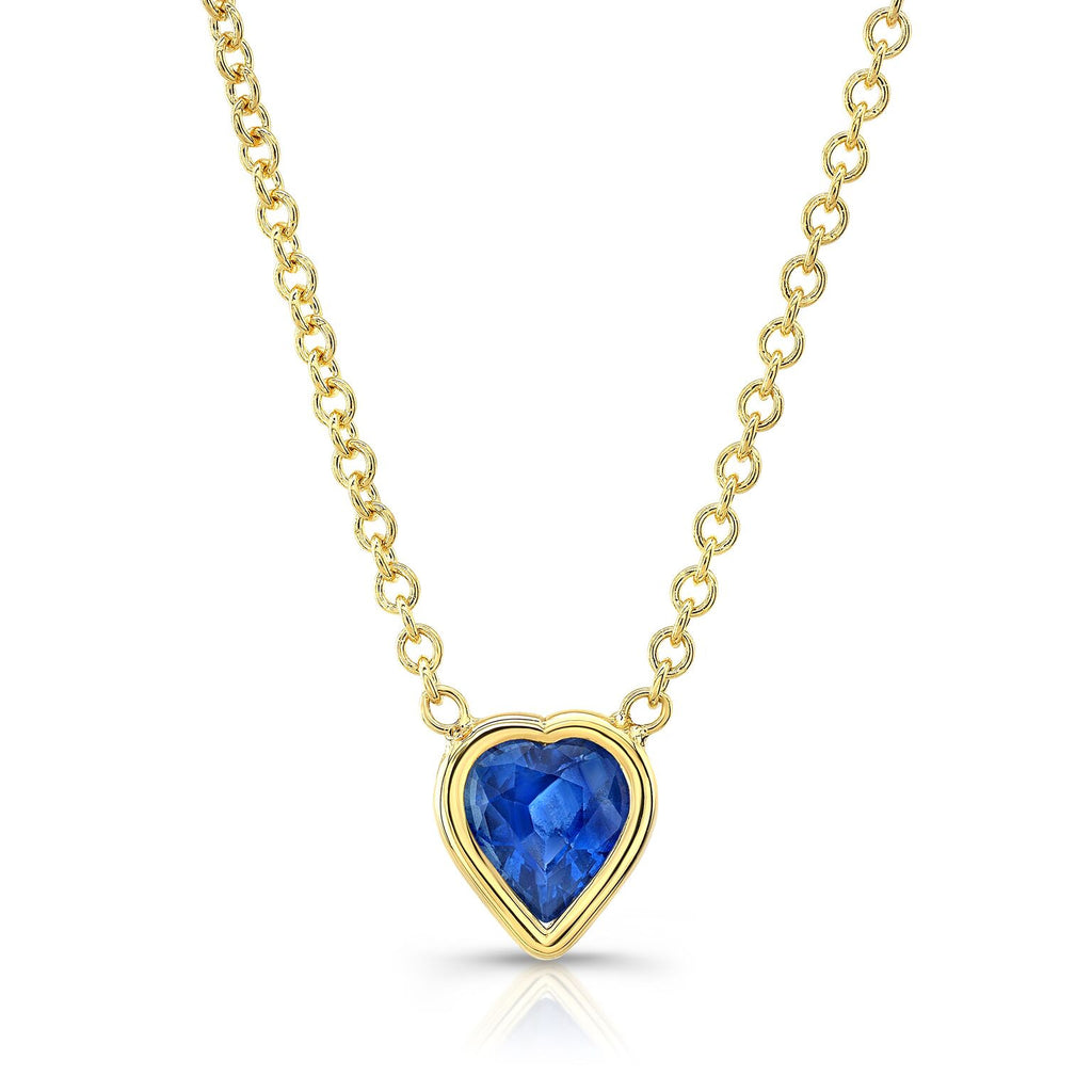 Sapphire Heart Necklace