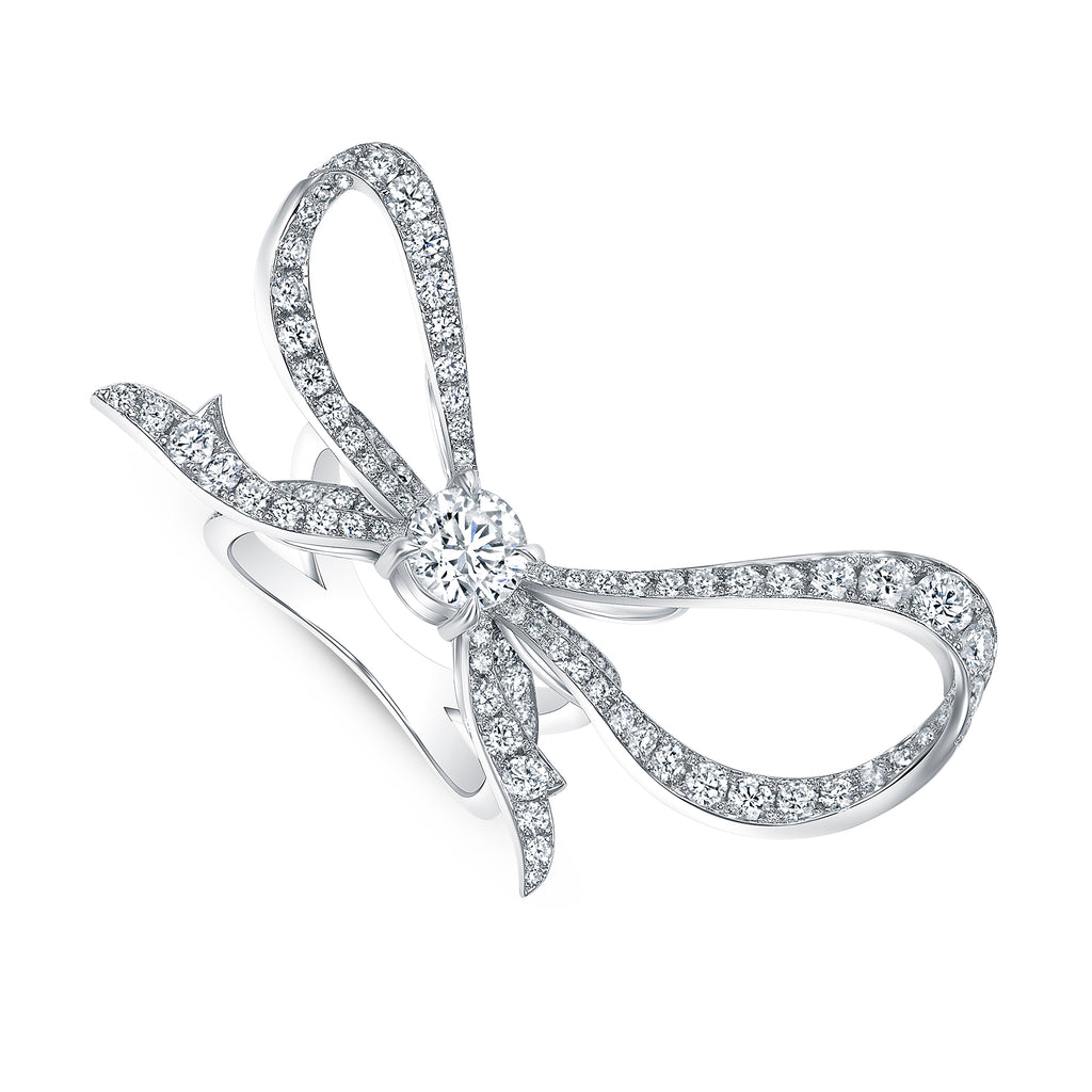 Diamond Bow Ring