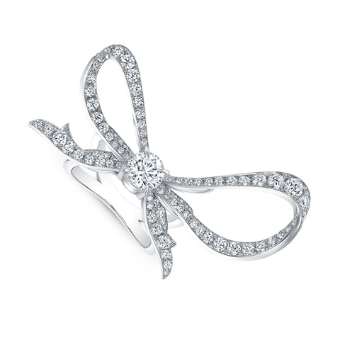 Diamond Bow Ring